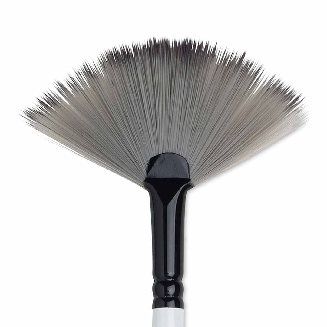 Open in modal - Winsor & Newton Artists’ Acrylic Brush - Fan, Long Handle, Size 5