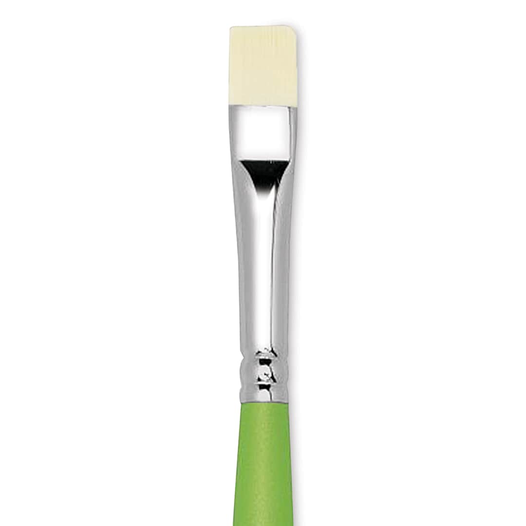 Open in modal - Liquitex Freestyle Brush - Bright, Long Handle, Size 8, close-up