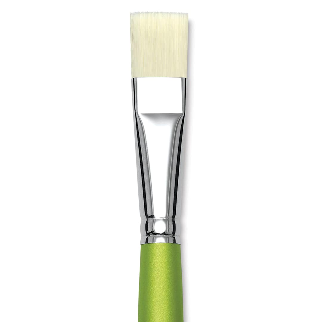 Open in modal - Liquitex Freestyle Brush - Bright, Long Handle, Size 10, close-up