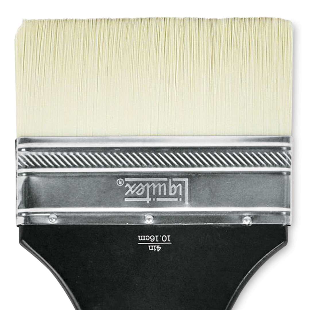 Open in modal - Liquitex Freestyle Brush - Broad Flat, Long Handle, 4", close-up