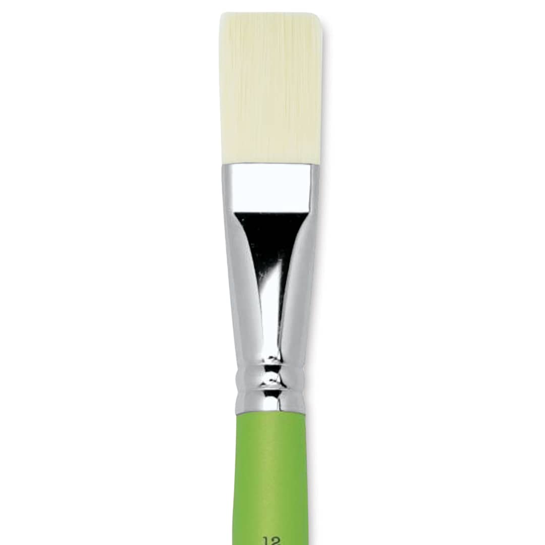 Open in modal - Liquitex Freestyle Brush - Flat, Long Handle, Size 12, close-up