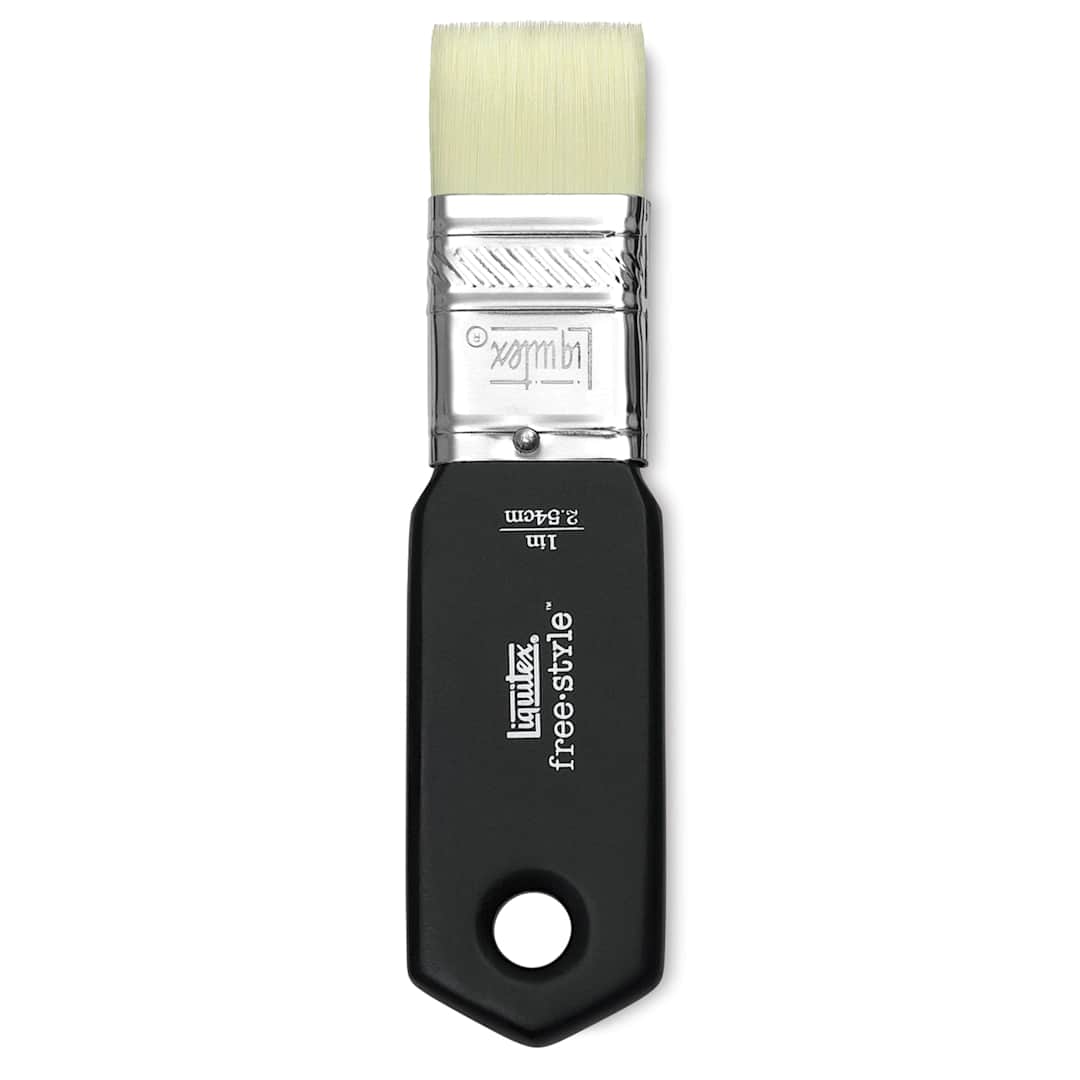 Open in modal - Liquitex Freestyle Brush - Paddle, Short Handle, 1"