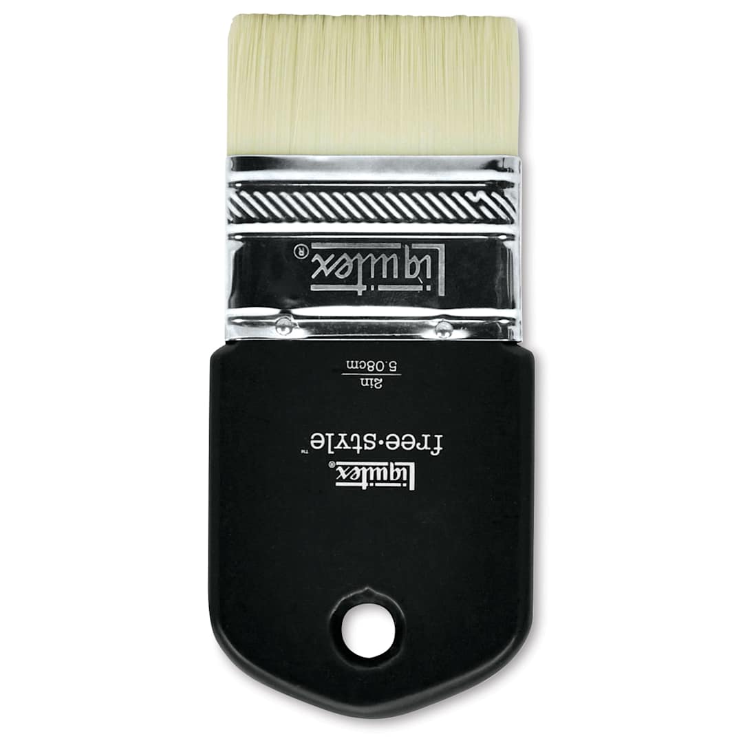 Open in modal - Liquitex Freestyle Brush - Paddle, Short Handle, 2"