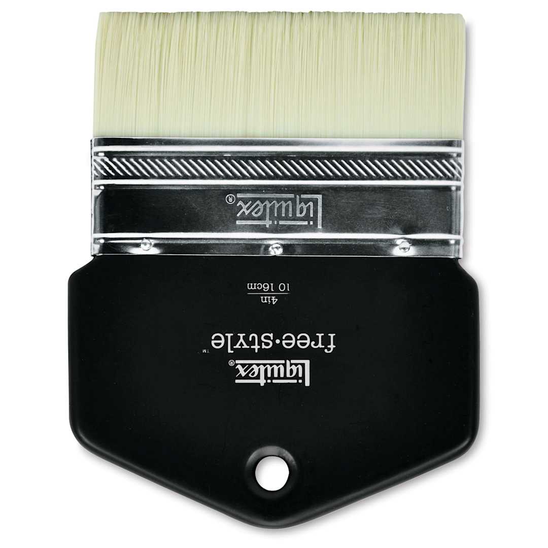 Open in modal - Liquitex Freestyle Brush - Paddle, Short Handle, 4"