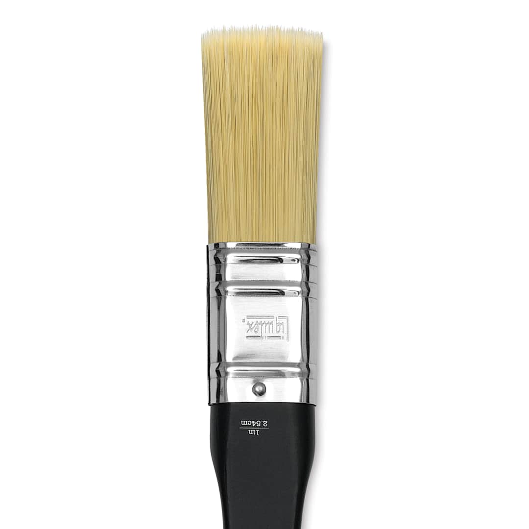 Open in modal - Liquitex Freestyle Brush - Universal Flat, Short Handle, Size 1, close-up