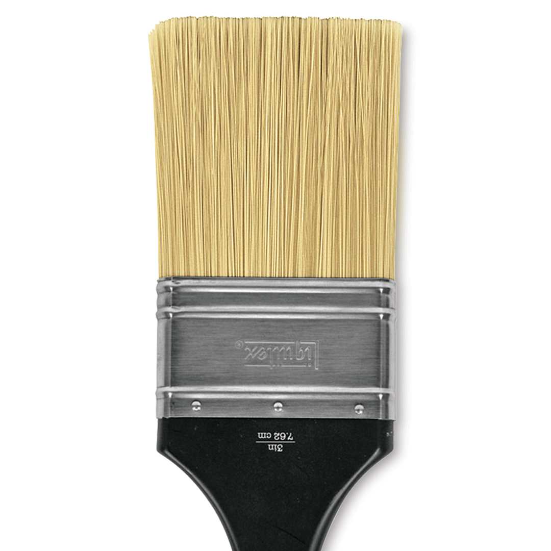 Open in modal - Liquitex Freestyle Brush - Universal Flat, Short Handle, Size 3, close-up