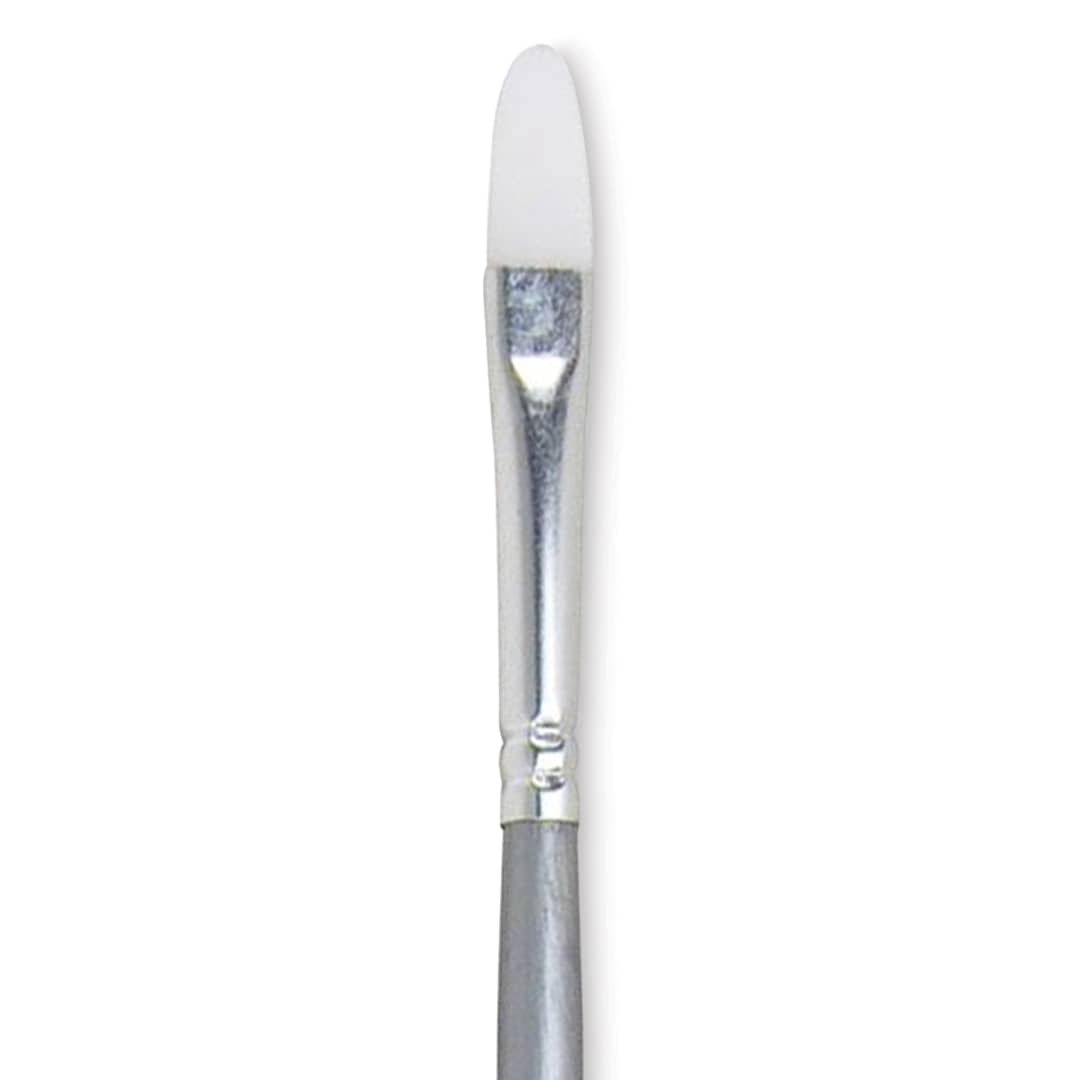 Open in modal - Liquitex Basics Synthetic Brush - Filbert, Long Handle, Size 2