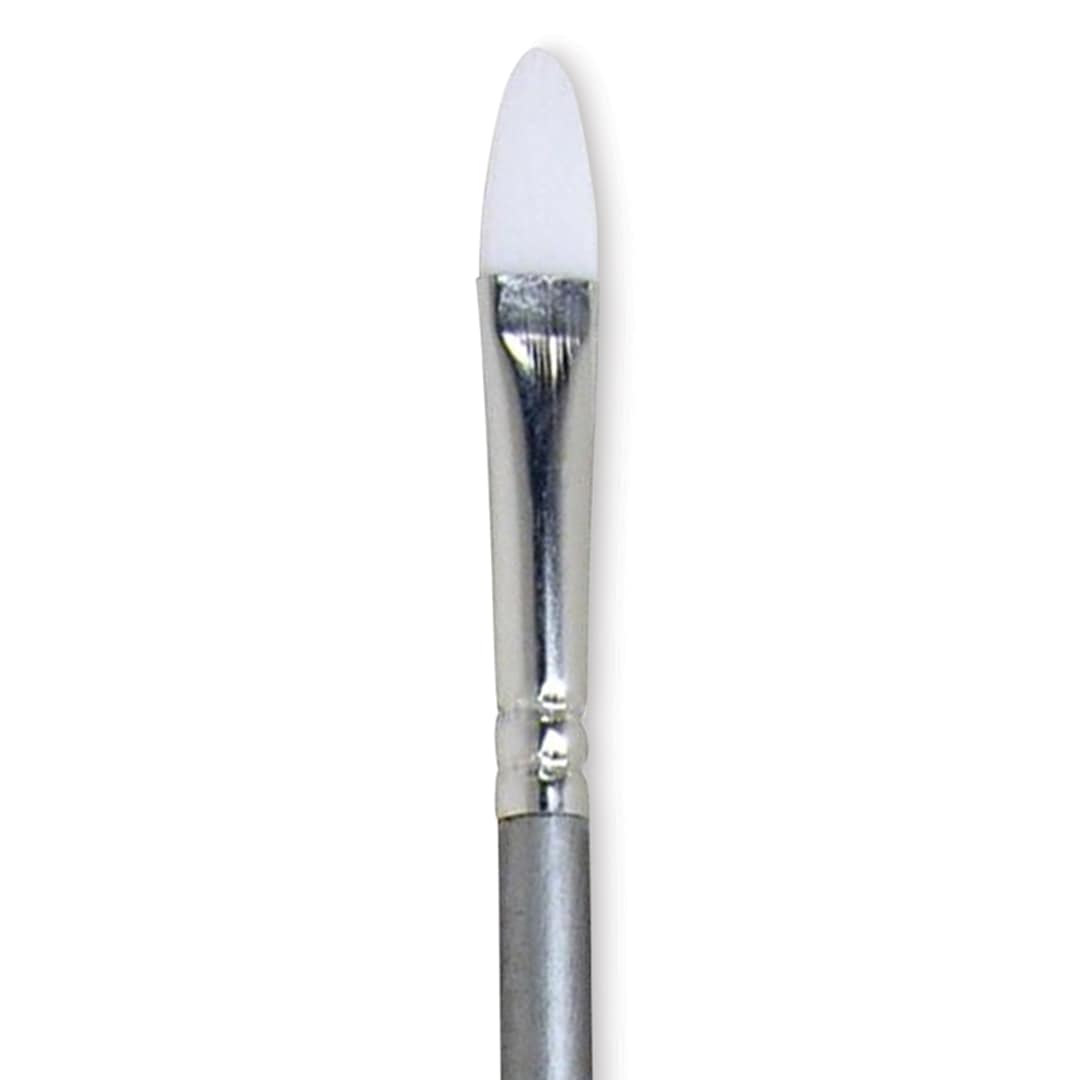 Open in modal - Liquitex Basics Synthetic Brush - Filbert, Long Handle, Size 3