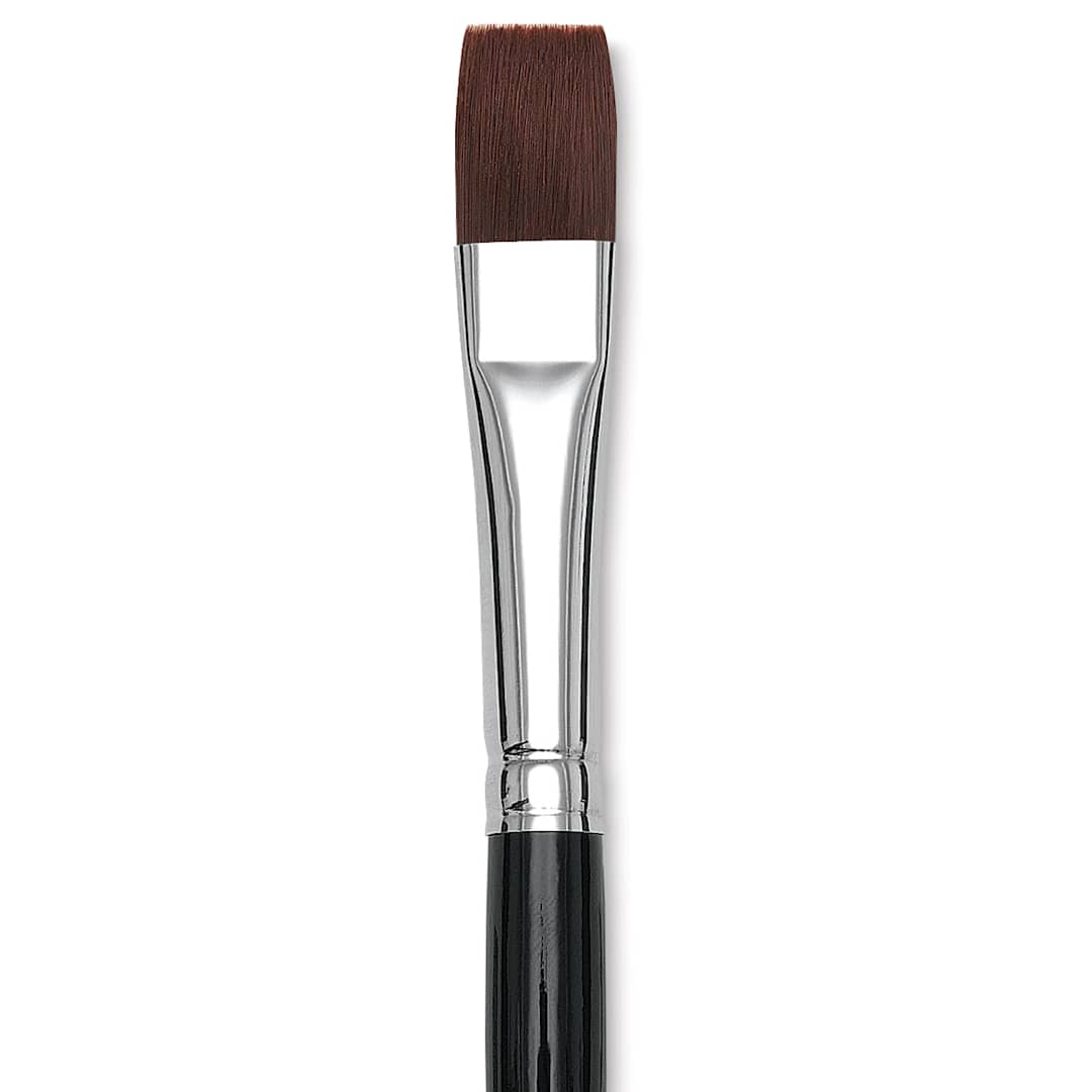Open in modal - Da Vinci Top Acryl Synthetic Brush - Bright, Short Handle, Size 16 close up