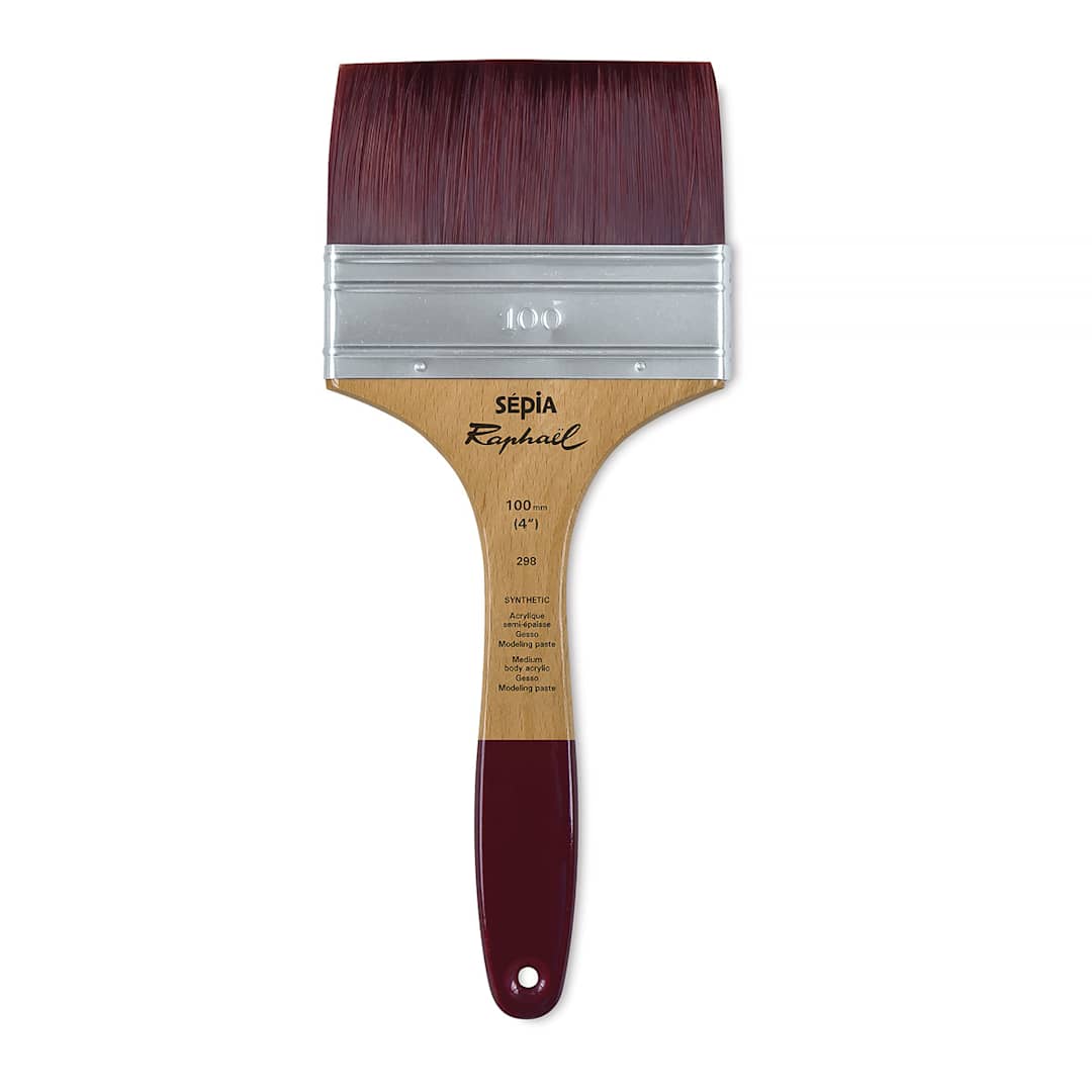 Open in modal - Raphael Sepia Flat Brush - Mixed Media Flat, Size 100