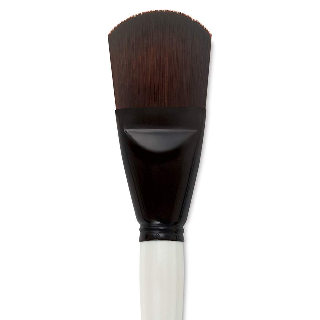Open in modal - Simply Simmons XL Stiff Synthetic Brush - Filbert, Size 40 close up