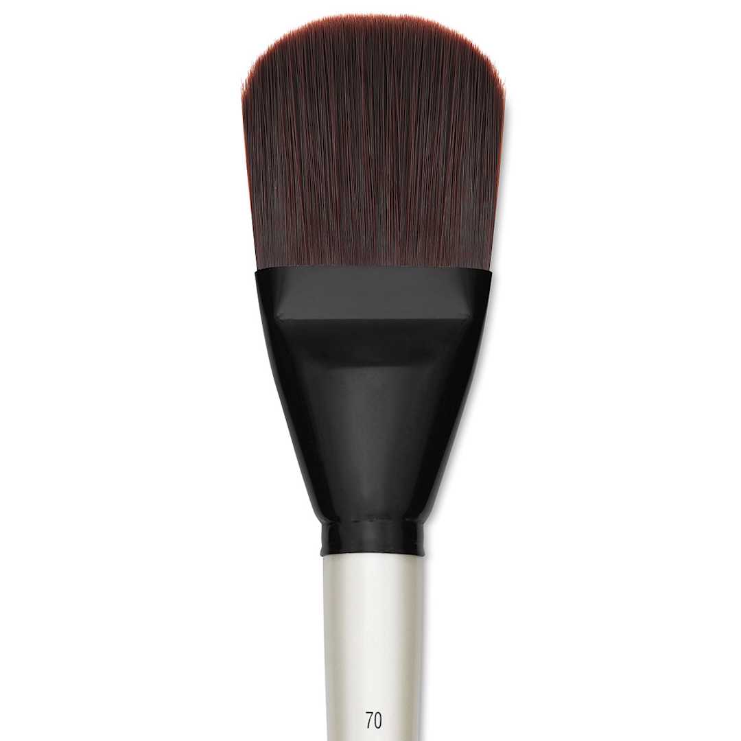 Open in modal - Simply Simmons XL Stiff Synthetic Brush - Filbert, Size 70 close up