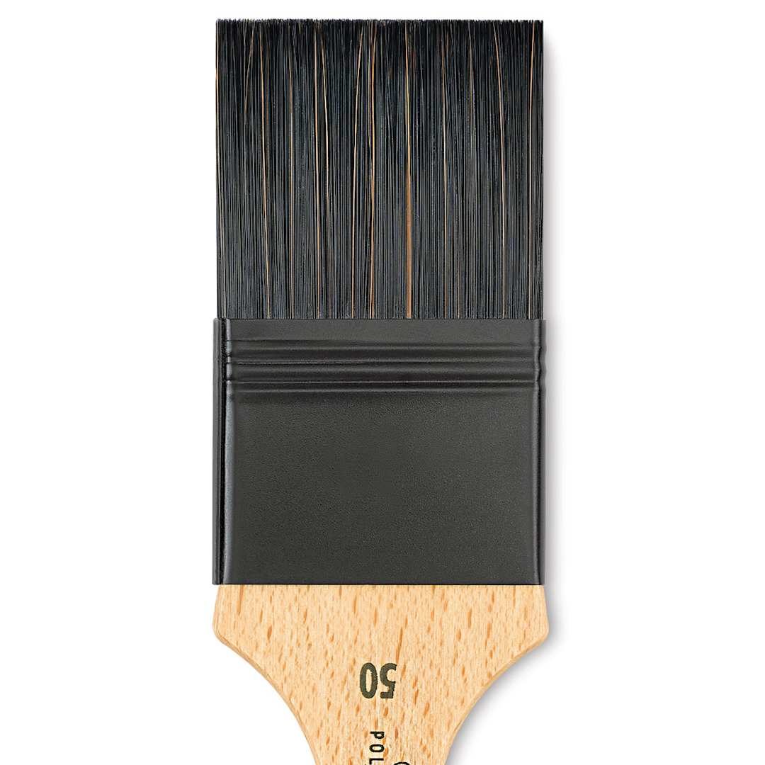 Open in modal - Princeton Catalyst Polytip Brush - Mottler, Size 50, Short Handle close up