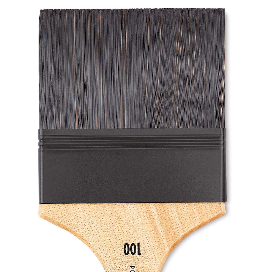 Open in modal - Princeton Catalyst Polytip Brush - Mottler, Size 100, Short Handle close up