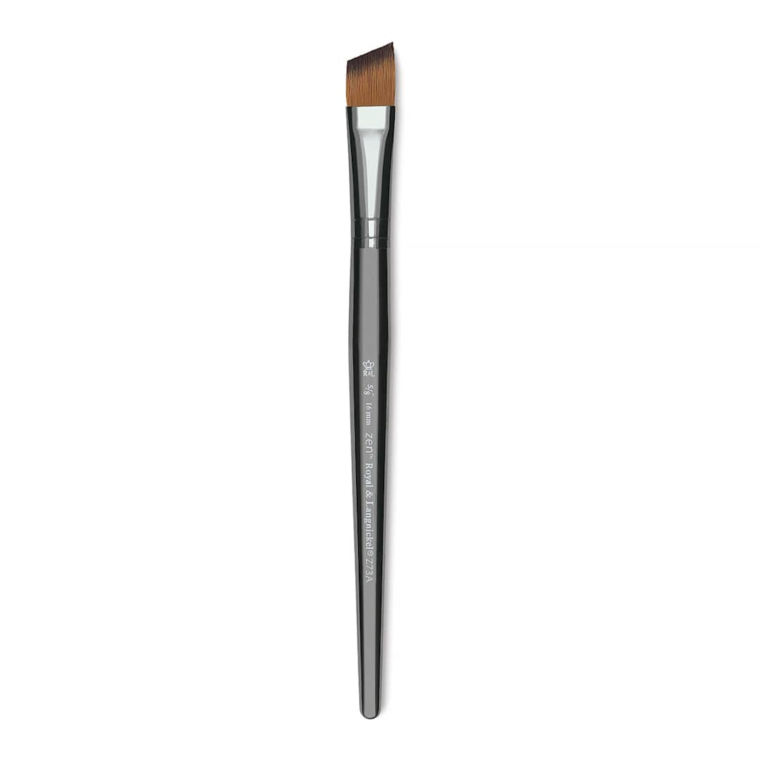 Open in modal - Royal & Langnickel Zen Brush - Angle Shader, Size 5/8", Short Handle