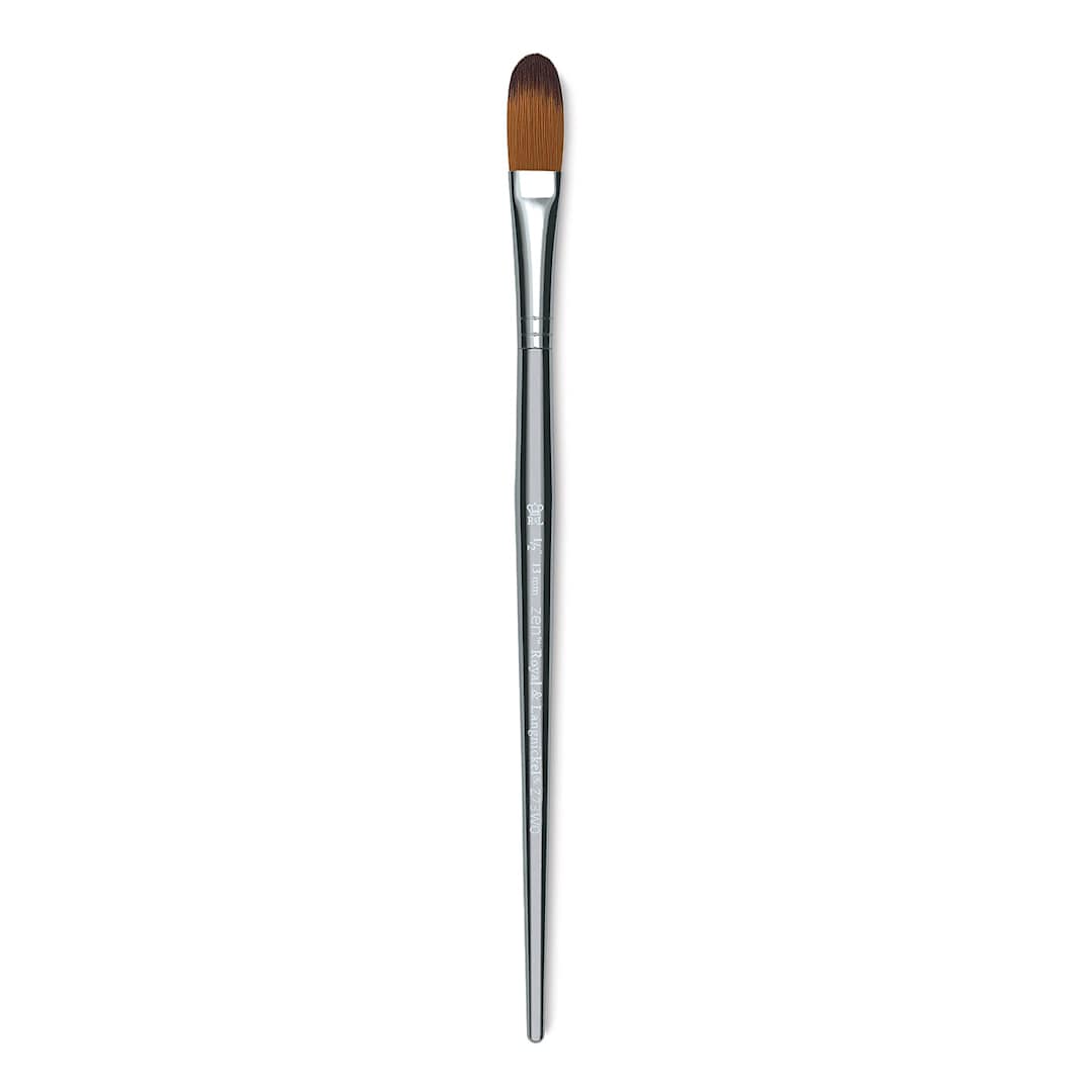 Open in modal - Royal & Langnickel Zen Brush - Oval Wash, Size 1/2", Short Handle