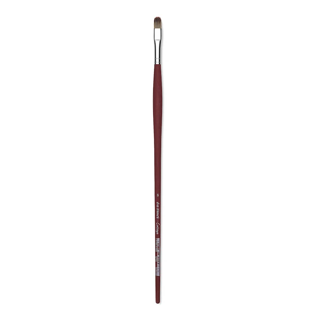 Open in modal - Da Vinci College Synthetic Filbert - Filbert, Size 8, Long Handle
