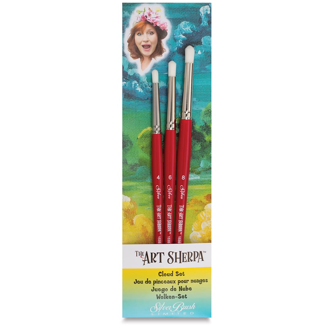 Open in modal - Silver Brush Art Sherpa Cloud Synthetic Brush Set 