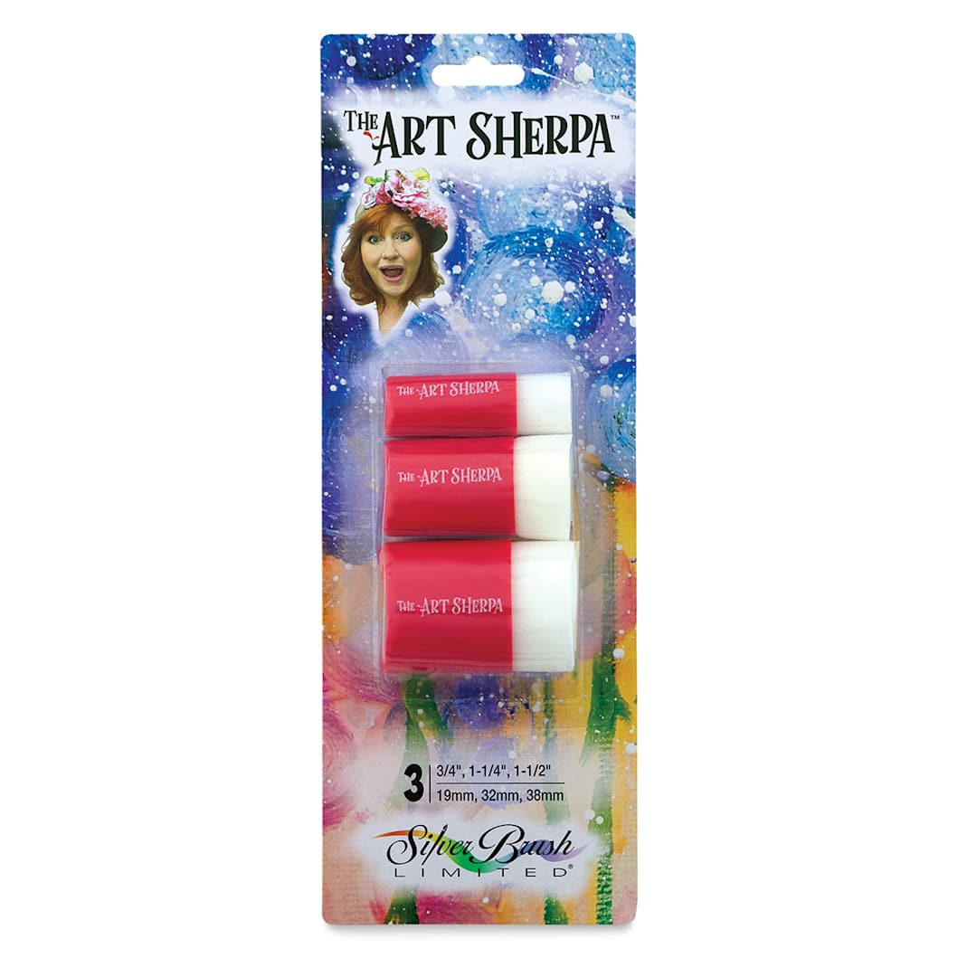 Open in modal - Silver Brush Art Sherpa Pounce Brushes Set (in package)