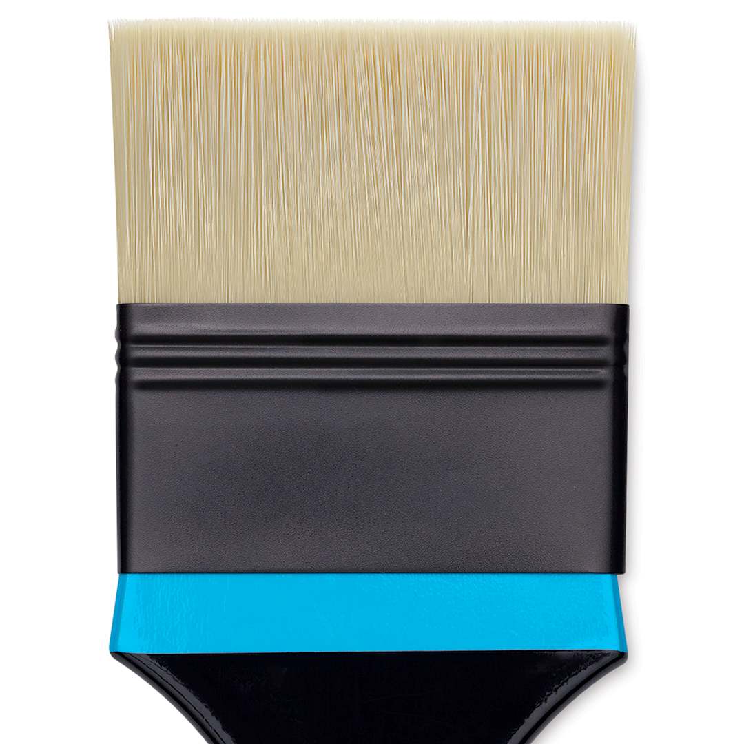 Open in modal - Princeton Aspen Series 6500 Synthetic Brush - Flat Mottler, Size 3", close-up