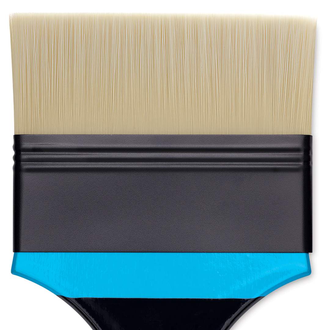 Open in modal - Princeton Aspen Series 6500 Synthetic Brush - Flat Mottler, Size 4", close-up