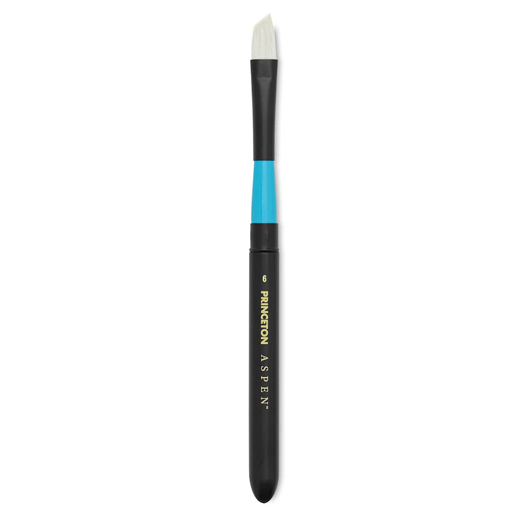 Open in modal - Princeton Aspen Series 6500 Synthetic Travel Brush - Angle Bright, Size 6