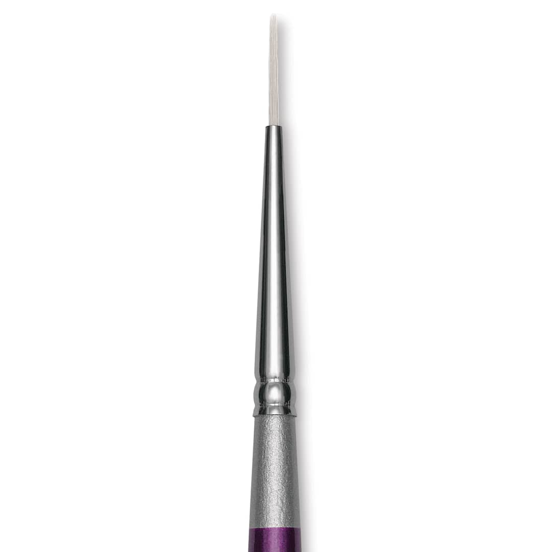 Open in modal - Silver Brush Silver Silk 88 Synthetic Brush - Short Handle, Monogram Liner, Size 20/0, close-up