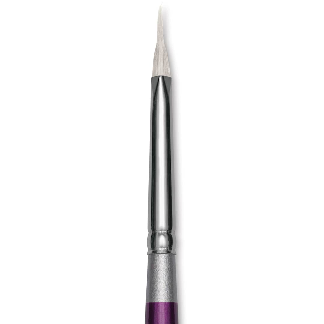 Open in modal - Silver Brush Silver Silk 88 Synthetic Brush - Short Handle, Triangle, Extra Small, close-up