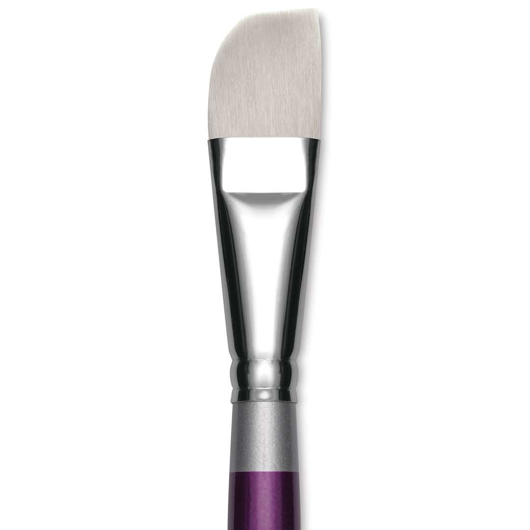 Open in modal - Silver Brush Silver Silk 88 Synthetic Brush - Short Handle, Soft Curve, Size 20, close-up