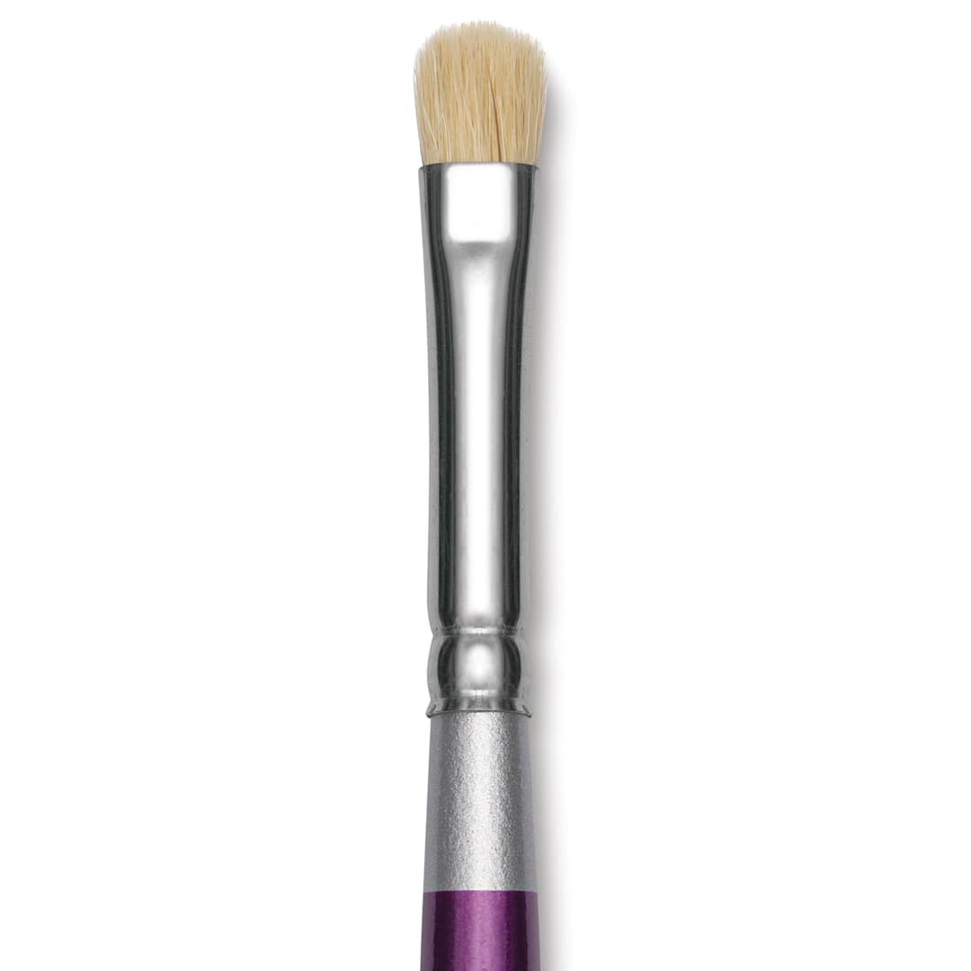 Open in modal - Silver Brush Silver Silk 88 White Goat Hair Brush - Short Handle, Mini Mop, 1/4", close-up