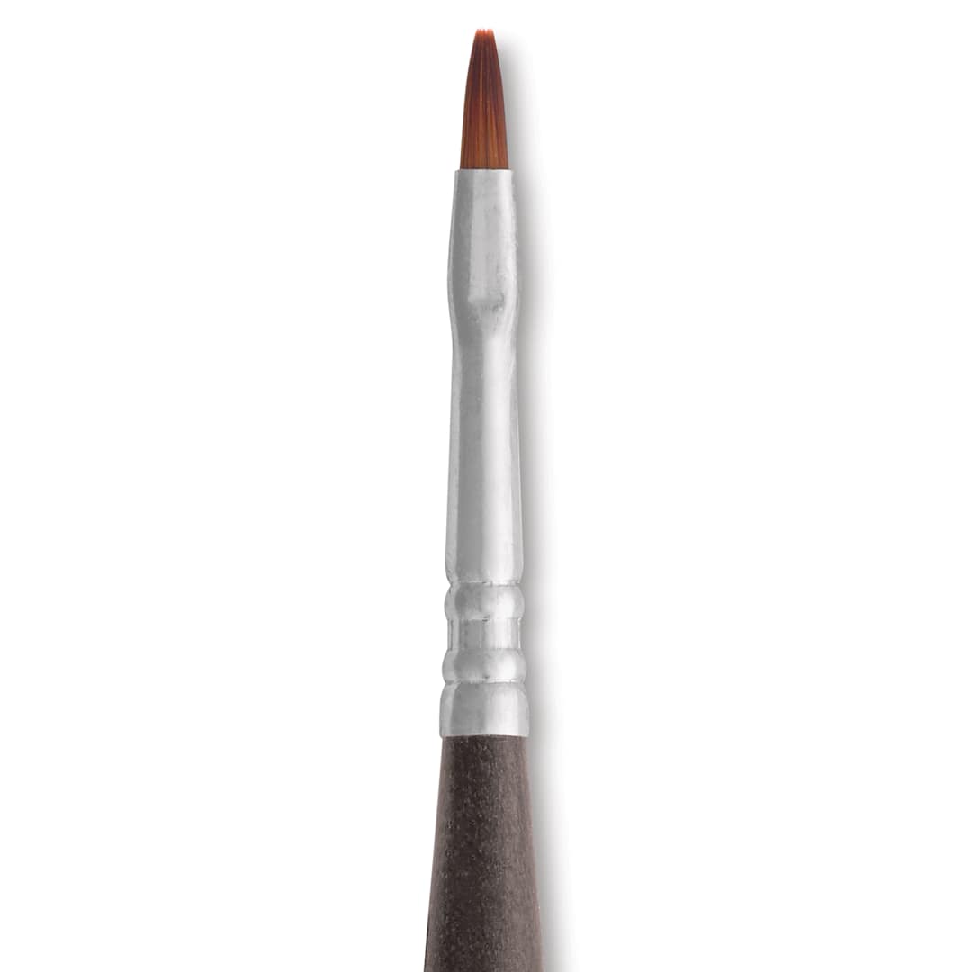 Open in modal - Escoda Prado Tame Synthetic Travel Brush - Bright, Short Handle, Size 2, close-up