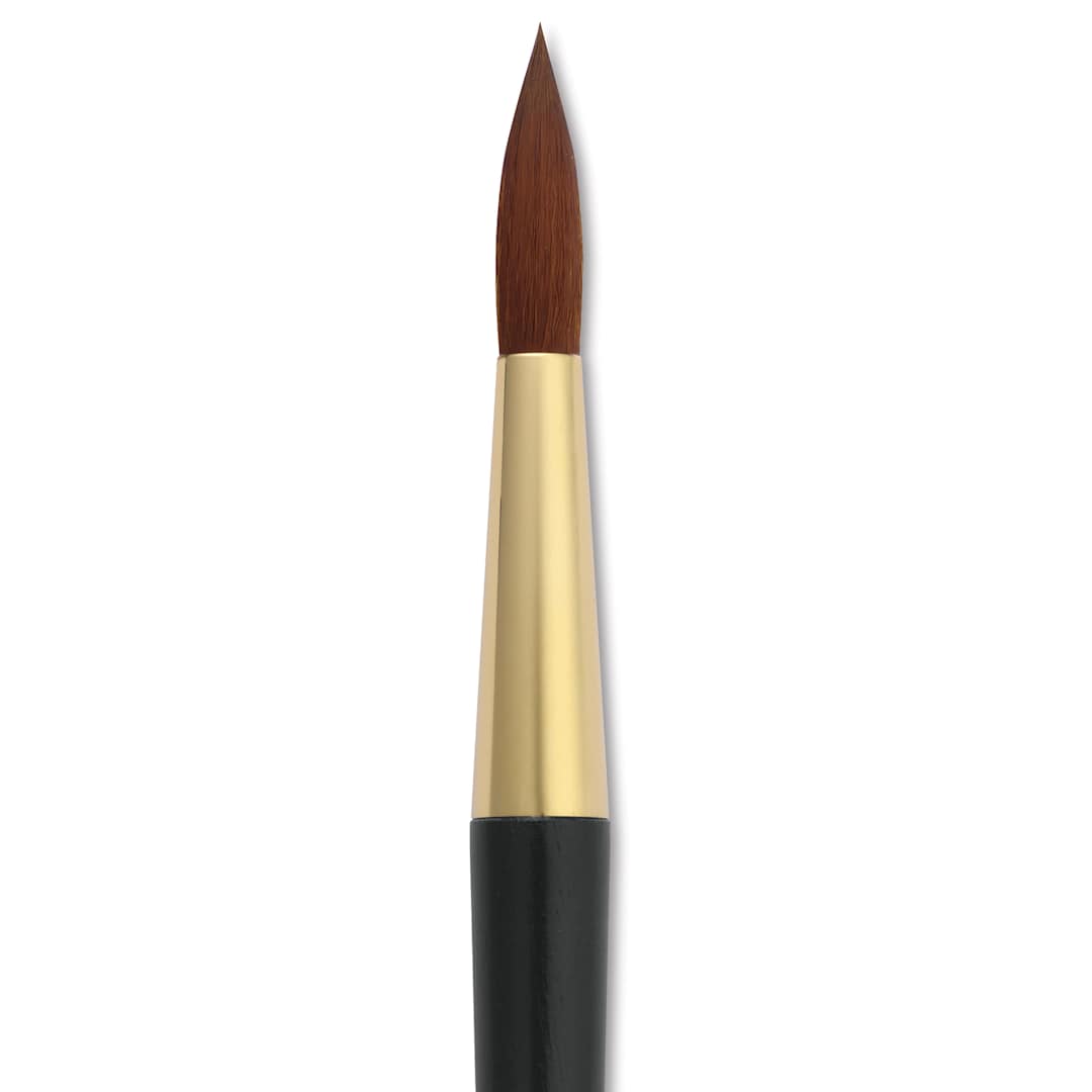 Open in modal - Isabey Isagold Synthetic Brush - Round, Short Handle, Size 12, close-up