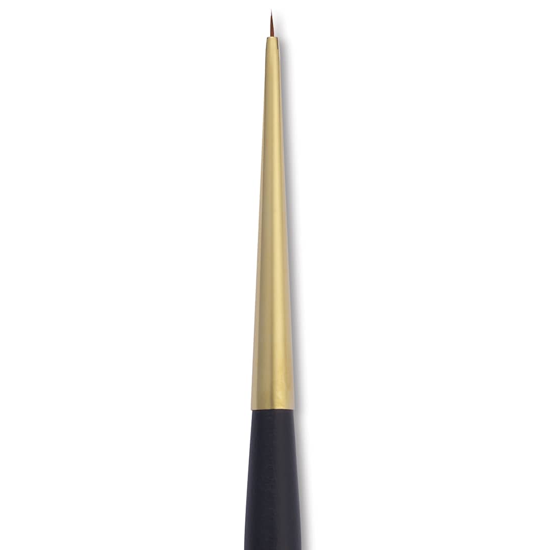 Open in modal - Isabey Isagold Synthetic Brush - Spotter, Short Handle, Size 2/0, close-up