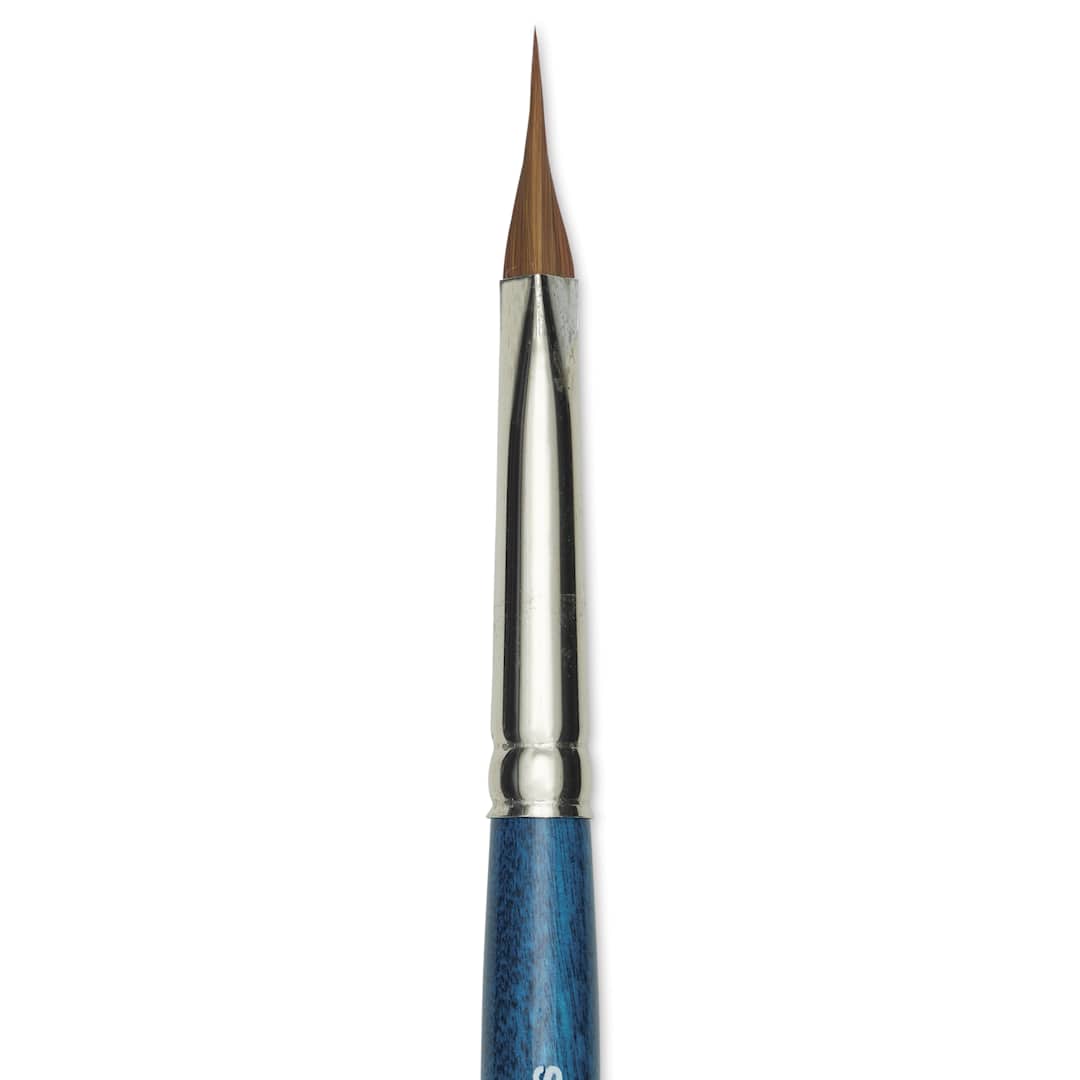 Open in modal - Silver Brush BelleAqua Brush - Triangle, Short Handle, Size Small, close-up