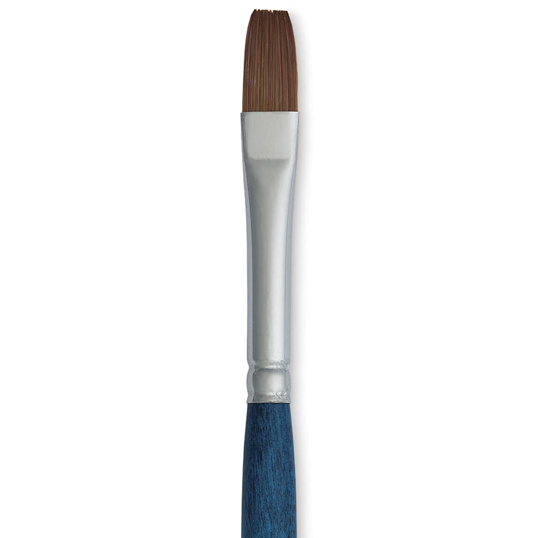 Open in modal - Silver Brush BelleAqua Travel Brush - Bright, Short Handle, Size 8, close-up
