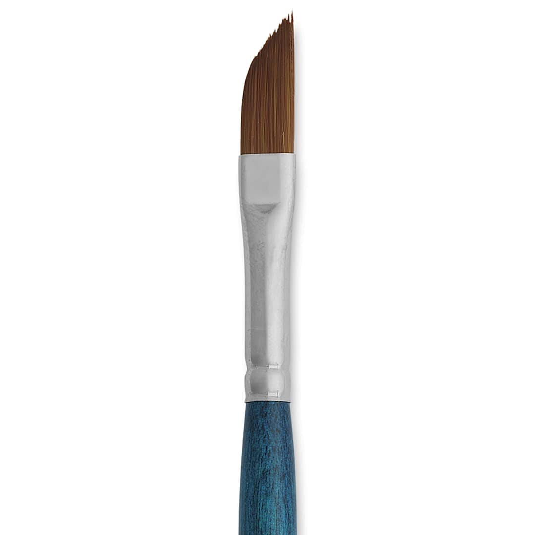 Open in modal - Silver Brush BelleAqua Travel Brush - Dagger, Short Handle, Size 1/4", close-up