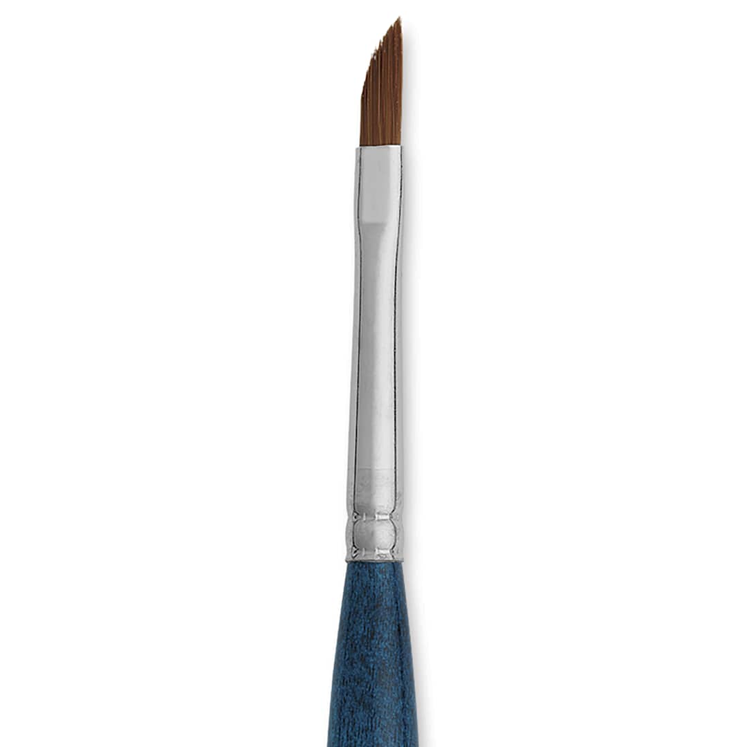 Open in modal - Silver Brush BelleAqua Travel Brush - Dagger, Short Handle, Size 1/8", close-up