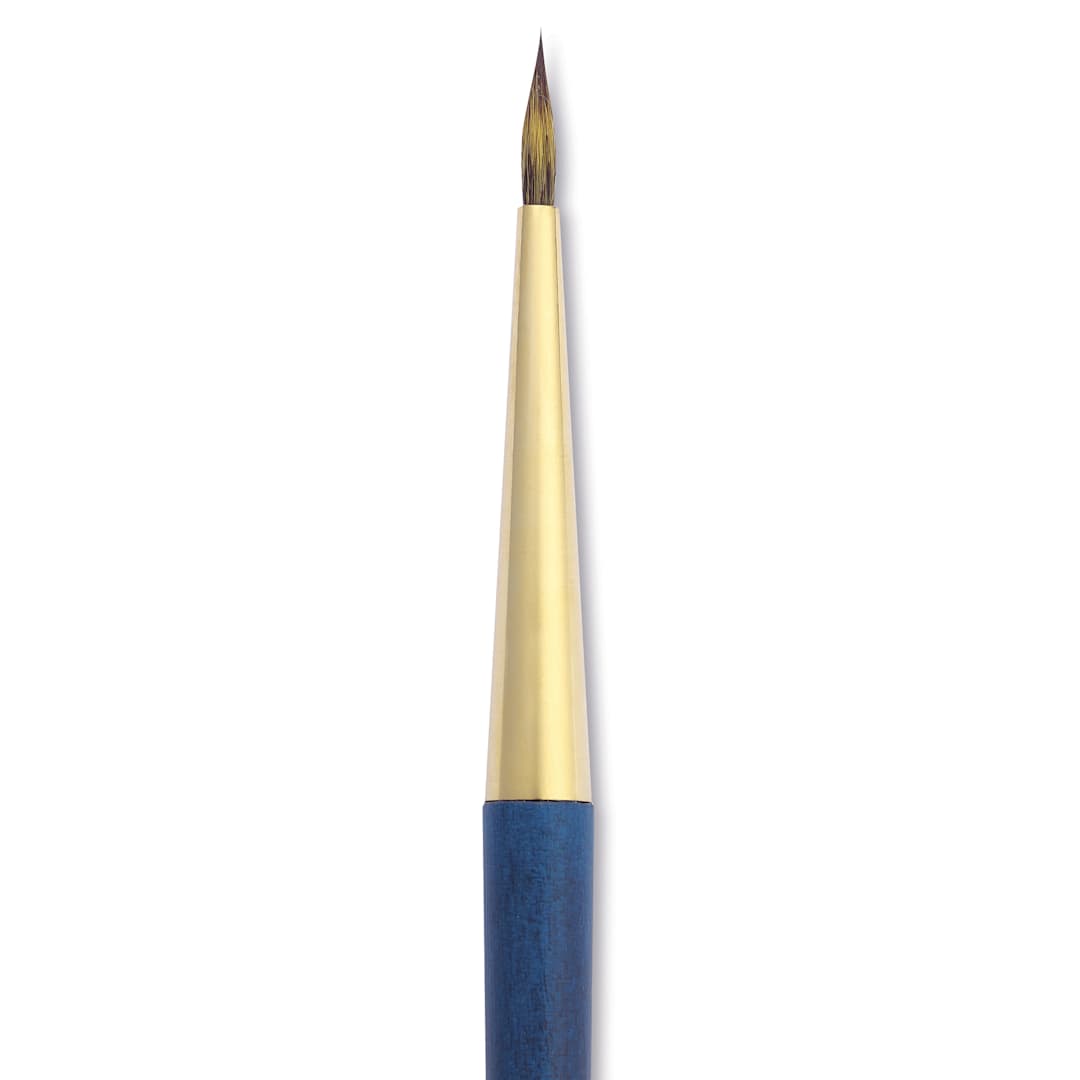 Open in modal - Isabey Isacolor Synthetic Brush - Round, Short Handle, Size 4, close-up