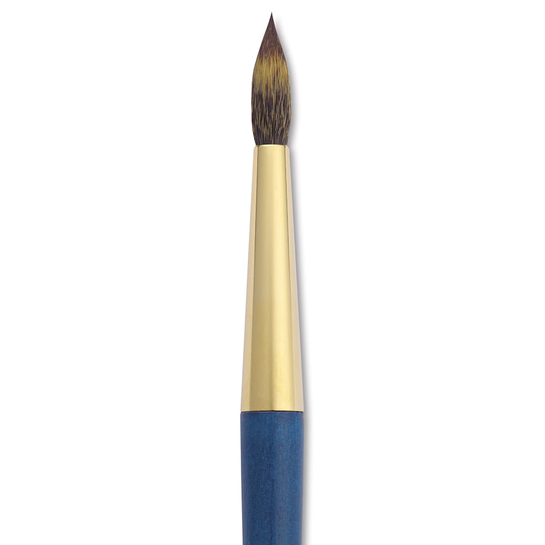 Open in modal - Isabey Isacolor Synthetic Brush - Round, Short Handle, Size 10, close-up