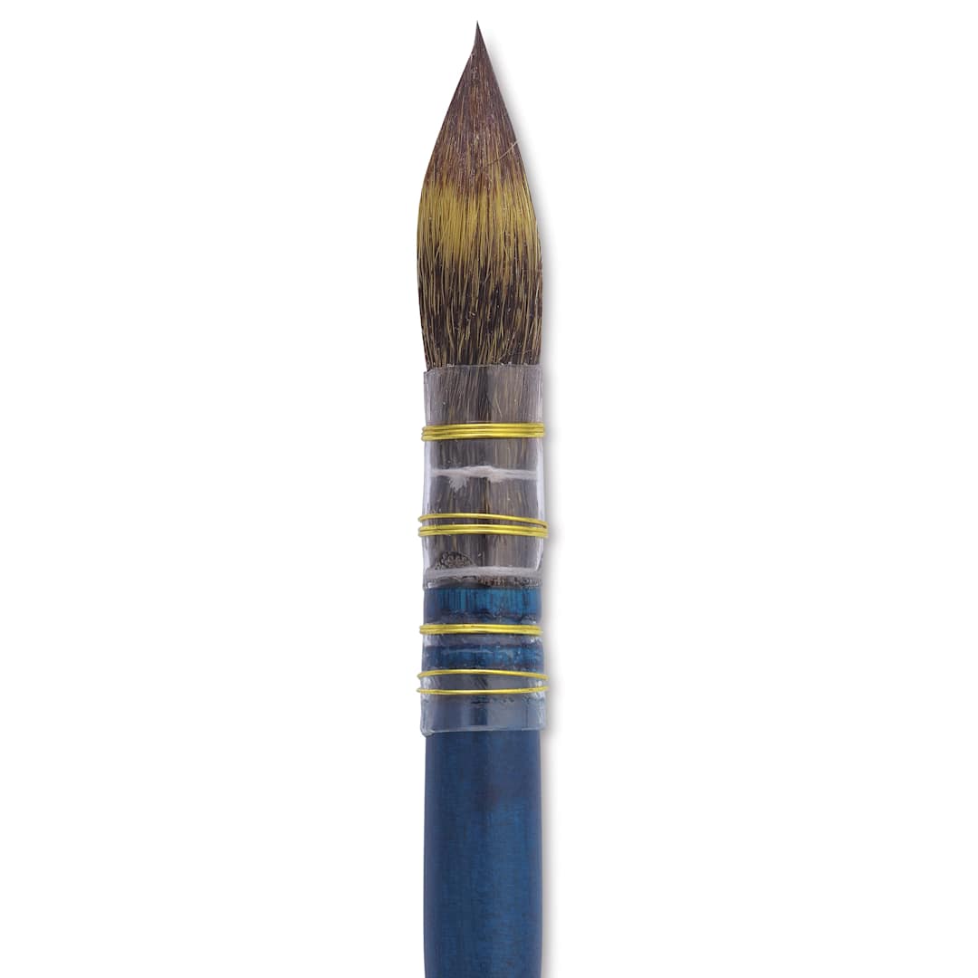 Open in modal - Isabey Isacolor Synthetic Brush - Quill Mop, Short Handle, Size 2, close-up