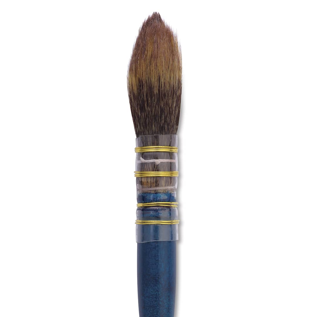 Open in modal - Isabey Isacolor Synthetic Brush - Quill Mop, Short Handle, Size 6, close-up