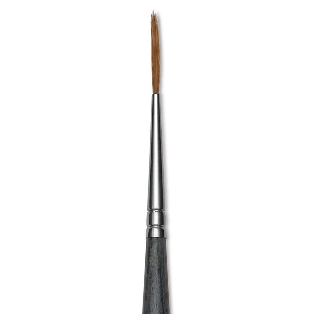 Open in modal - Da Vinci Colineo Synthetic Kolinsky Sable Brush - Rigger, Size 0, Long Handle, close-up