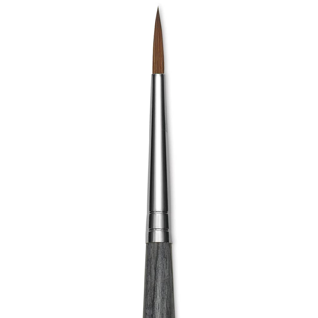 Open in modal - Da Vinci Colineo Synthetic Kolinsky Sable Brush - Round, Size 4, Long Handle, close-up