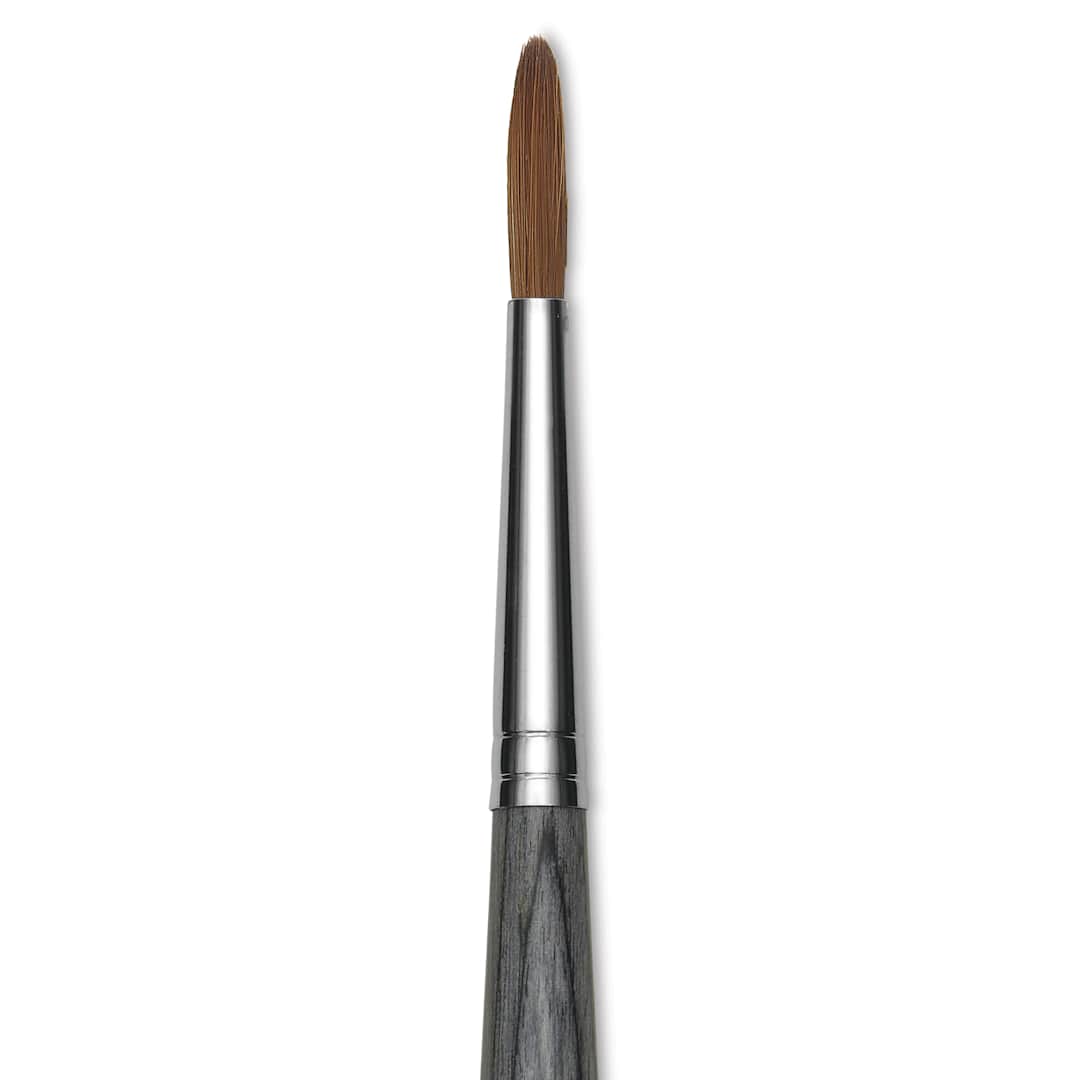Open in modal - Da Vinci Colineo Synthetic Kolinsky Sable Brush - Round, Size 12, Long Handle, close-up