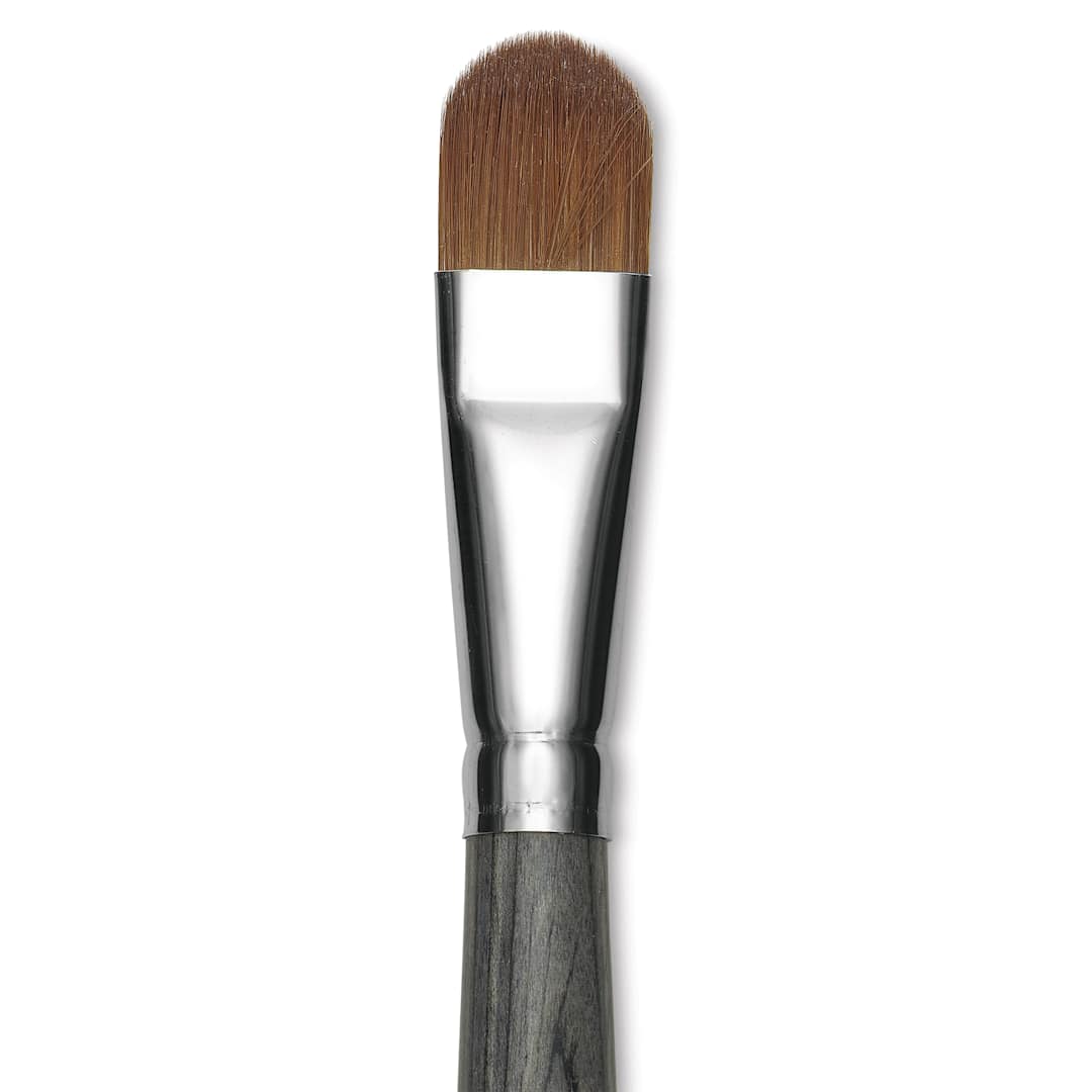 Open in modal - Da Vinci Colineo Synthetic Kolinsky Sable Brush - Filbert, Size 16, Long Handle, close-up
