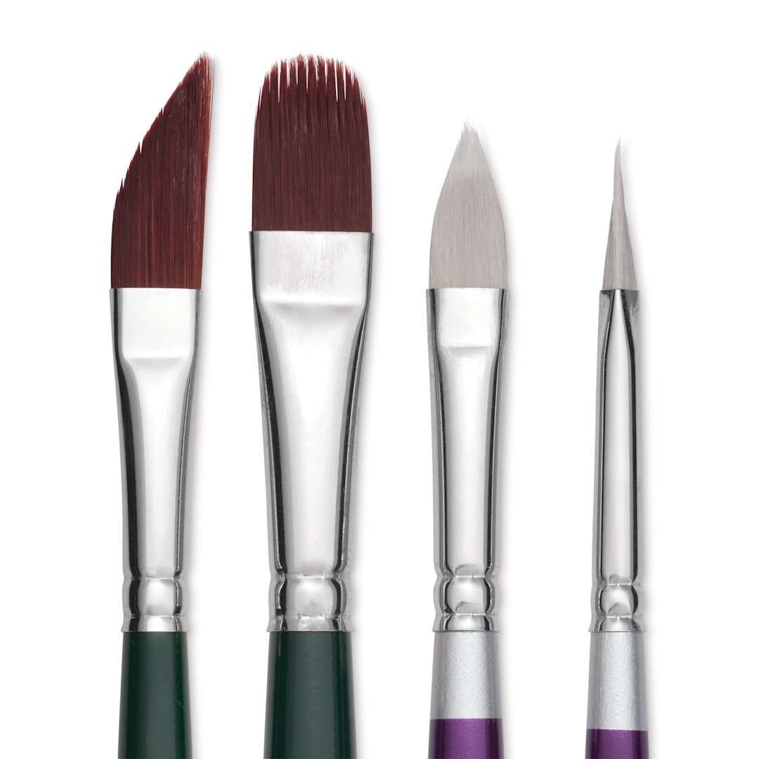 Open in modal - Silver Brush Landscape Texture Set - Blick Exclusive! Set of 4, close up
