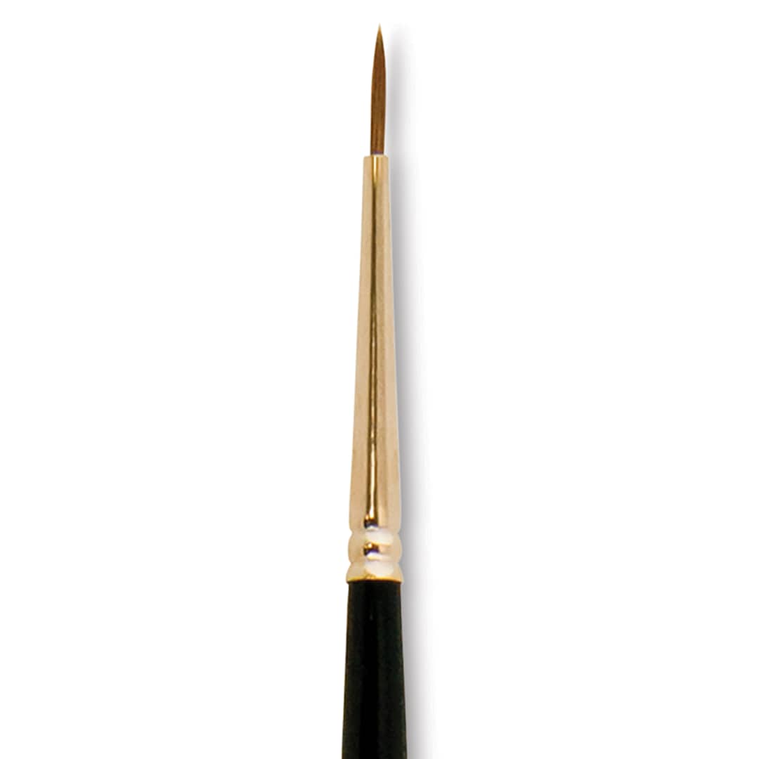 Open in modal - Silver Brush Renaissance Red Sable Brush - Round, Long Handle, Size 2 close up