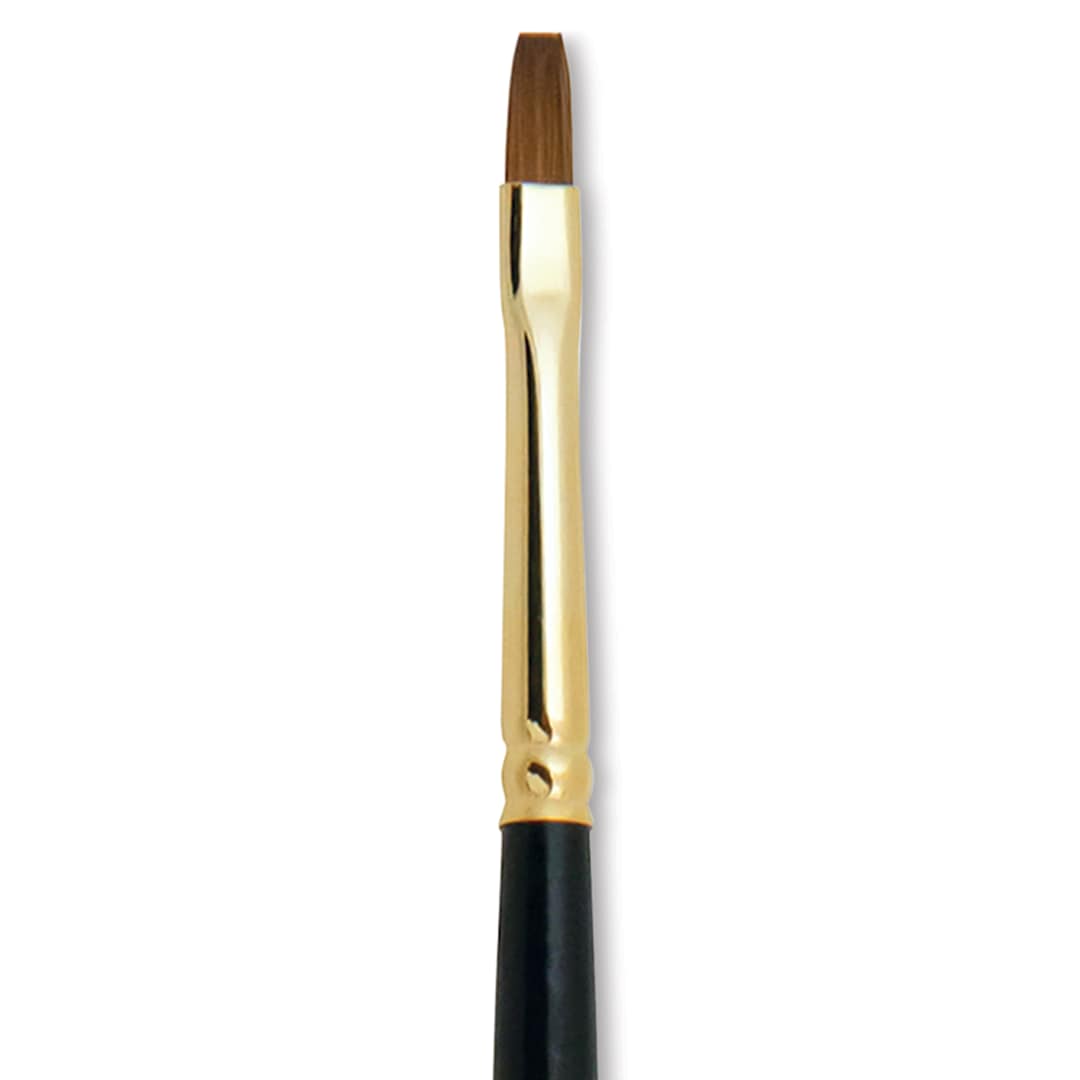 Open in modal - Silver Brush Renaissance Red Sable Brush - Bright, Long Handle, Size 2 close up