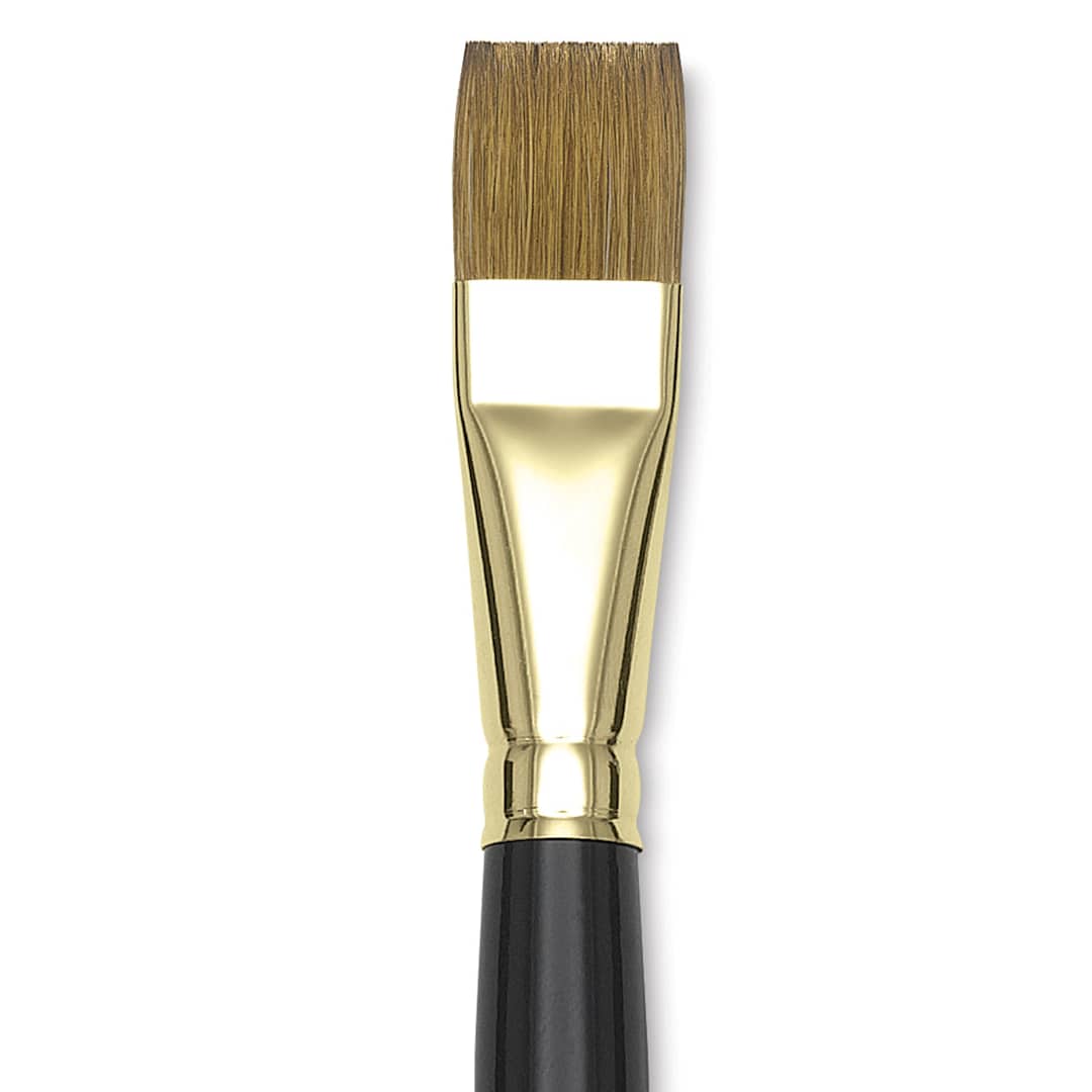 Open in modal - Silver Brush Renaissance Red Sable Brush - Bright, Long Handle, Size 20 close up