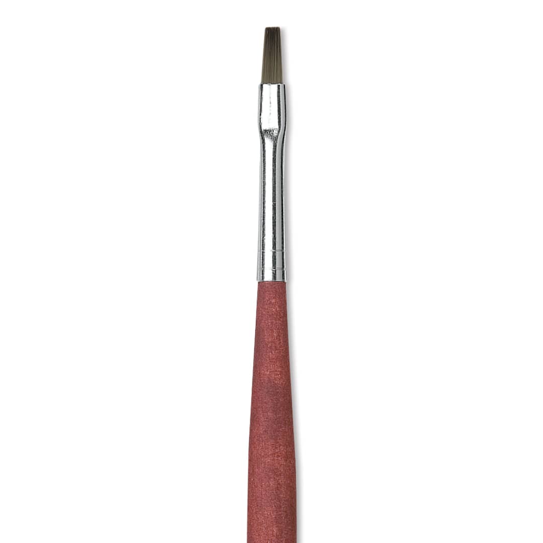 Open in modal - Da Vinci College Synthetic Brush - Bright, Long Handle, Size 4 close up